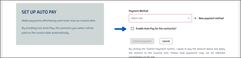 Ucs Autopay Set-up Auto Pay