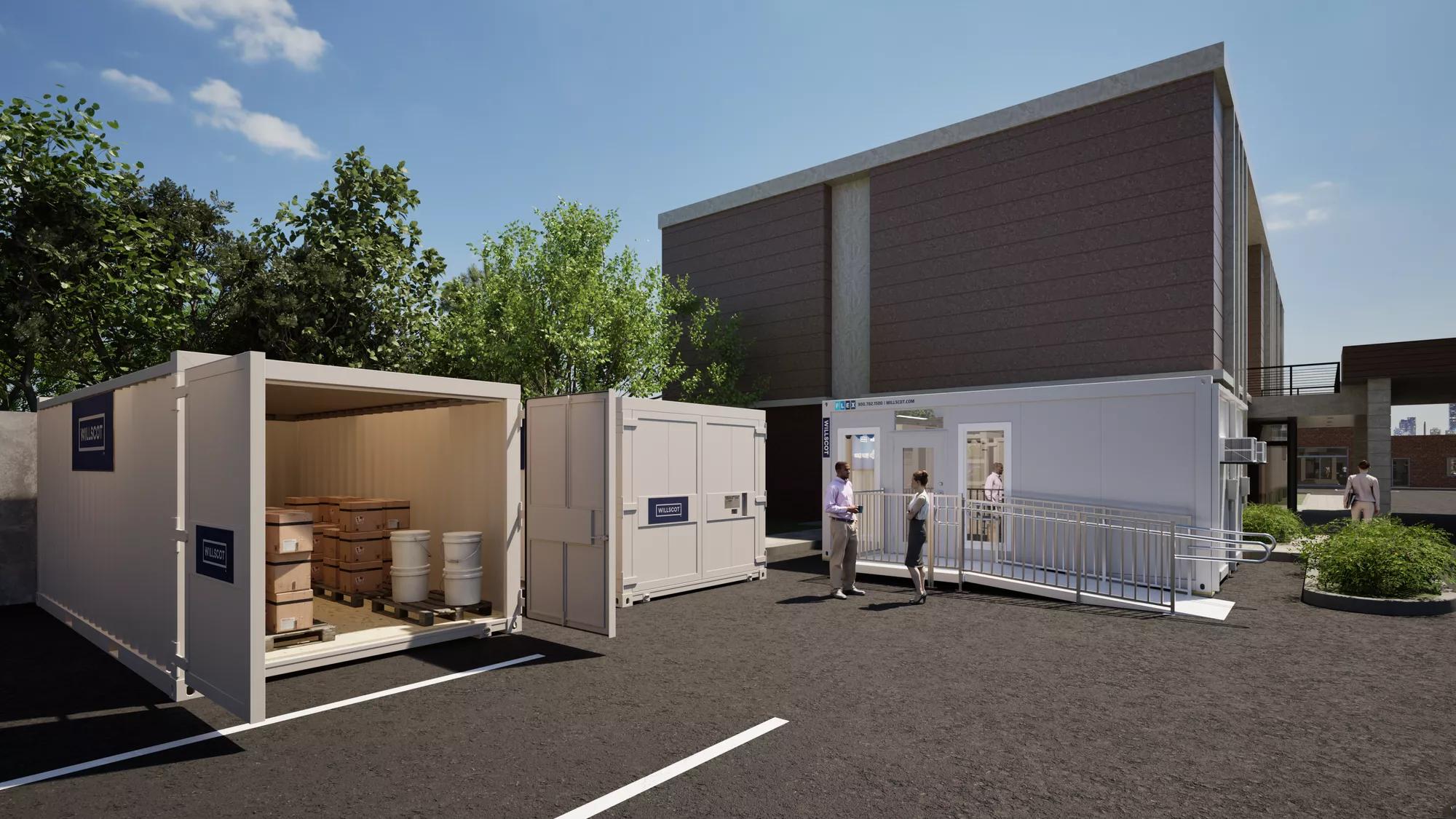 Mobile Office and Storage Space for Professional Services